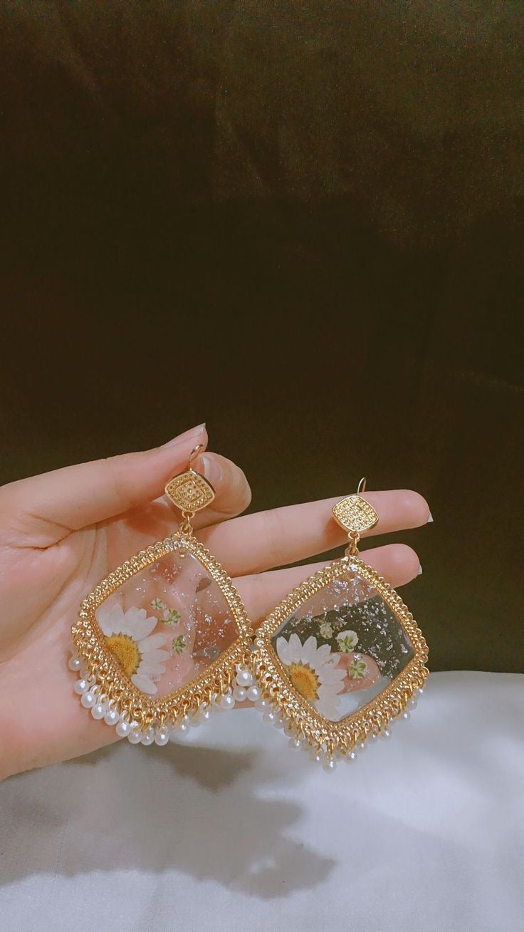 Resin jhumky (transparent)
