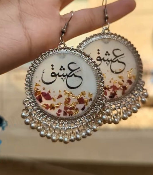 Resin Jhumky (white)
