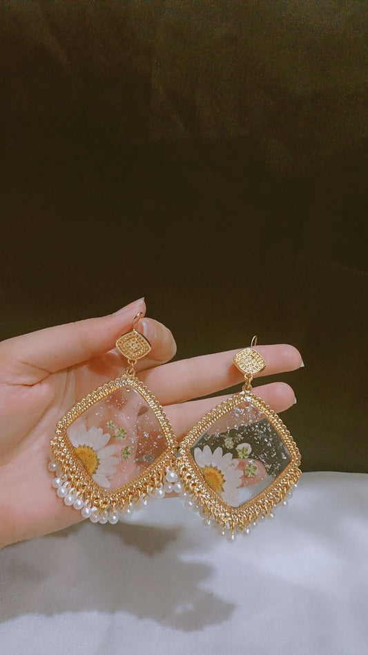 Resin jhumky (transparent)